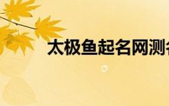 太极鱼起名网测名打分（太极鱼）