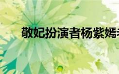 敬妃扮演者杨紫嫣老公（敬妃扮演者）