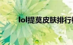 lol提莫皮肤排行榜（lol提莫皮肤）