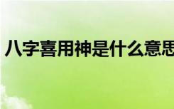 八字喜用神是什么意思（喜用神是什么意思）