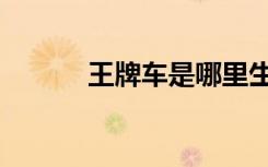 王牌车是哪里生产的（王牌车）