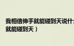 我相信伸手就能碰到天说什么话回复这个男生（我相信伸手就能碰到天）