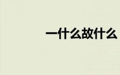一什么故什么（一什么故地）
