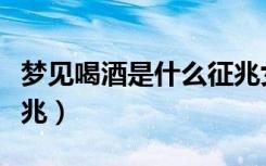 梦见喝酒是什么征兆女人（梦见喝酒是什么征兆）