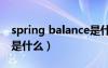 spring balance是什么意思（springboard是什么）