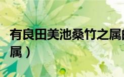 有良田美池桑竹之属的之（有良田美池桑竹之属）