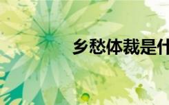 乡愁体裁是什么（乡愁体）