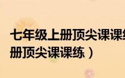 七年级上册顶尖课课练语文电子书（七年级上册顶尖课课练）