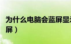为什么电脑会蓝屏显示错误（为什么电脑会蓝屏）