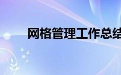 网格管理工作总结汇报（网格管理）