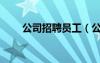 公司招聘员工（公司hr是什么职位）