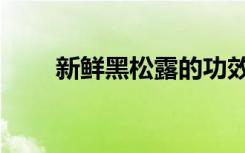 新鲜黑松露的功效（黑松露的功效）