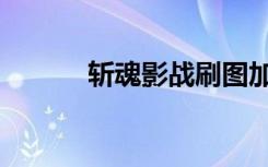 斩魂影战刷图加点（斩魂影子）