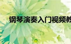 钢琴演奏入门视频教程（钢琴演奏入门）