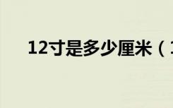 12寸是多少厘米（12英寸是多少厘米）