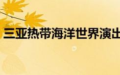 三亚热带海洋世界演出（三亚热带海洋世界）