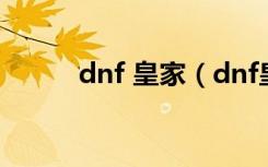 dnf 皇家（dnf皇家骑士团称号）