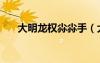 大明龙权尛尛手（大明龙权风云再起）