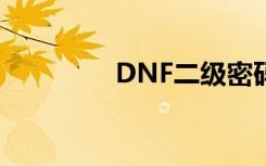 DNF二级密码（dnf二级）