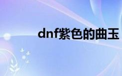 dnf紫色的曲玉（dnf紫色曲玉）