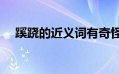 蹊跷的近义词有奇怪吗（蹊跷的近义词）