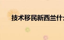 技术移民新西兰什么条件（技术移民）