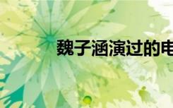 魏子涵演过的电视剧（魏子涵）