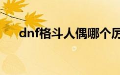 dnf格斗人偶哪个厉害（dnf格斗人偶）