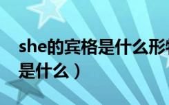 she的宾格是什么形物代是什么（she的宾格是什么）