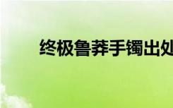 终极鲁莽手镯出处（终极鲁莽手镯）