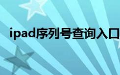 ipad序列号查询入口（ipad3序列号查询）