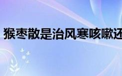 猴枣散是治风寒咳嗽还是风热咳嗽（猴枣散）