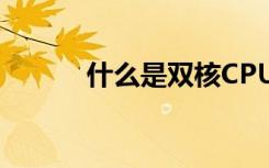 什么是双核CPU（什么是双核）