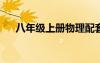 八年级上册物理配套练习册答案人教版