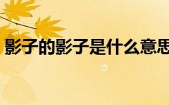 影子的影子是什么意思柏拉图（影子的影子）