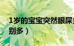 1岁的宝宝突然眼屎多（1岁宝宝突然眼屎特别多）