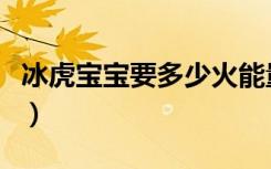 冰虎宝宝要多少火能量石才能解锁（冰虎宝宝）
