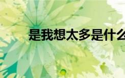 是我想太多是什么歌（是我想太多）