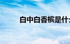 白中白香槟是什么意思（白中白）