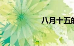 八月十五的月亮图片