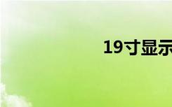 19寸显示器分辨率